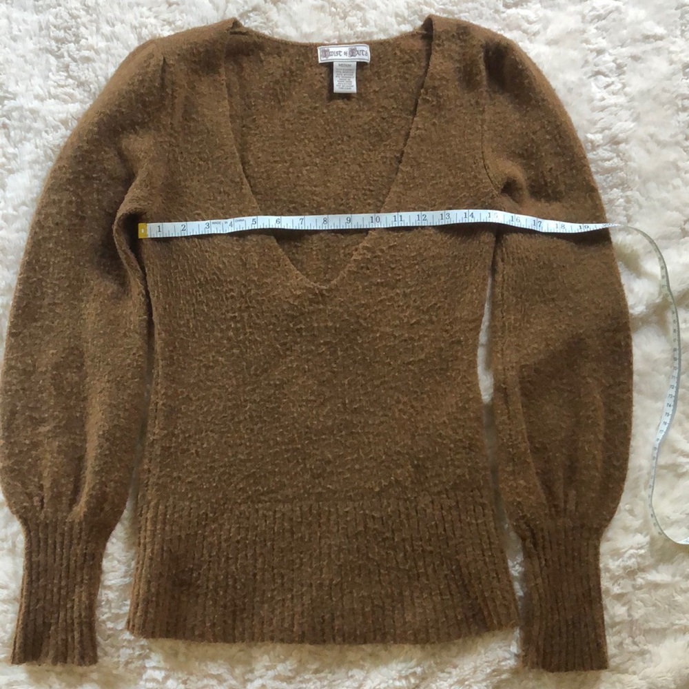 Womens Deep Plunge neck sweater